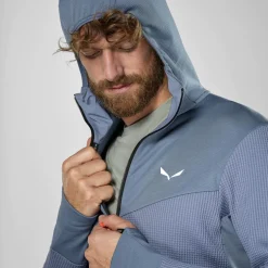 Puez Waffle Hybrid Polarlite Hooded Jacket Men