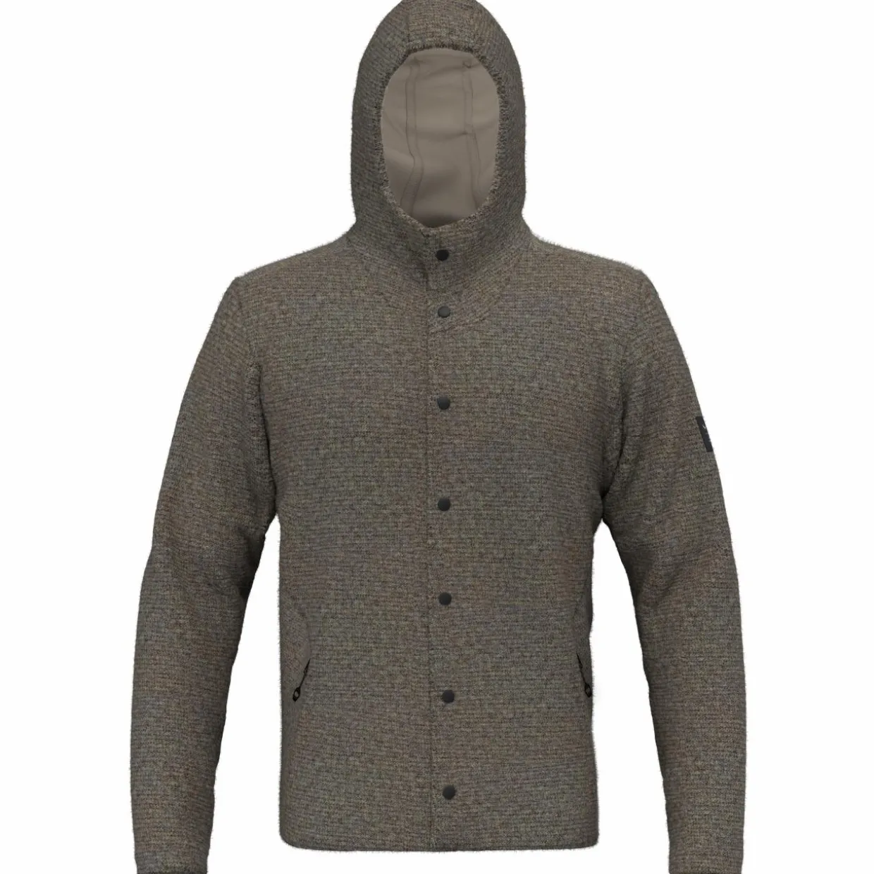 Sarner Undyed Wool Hooded Jacket Men