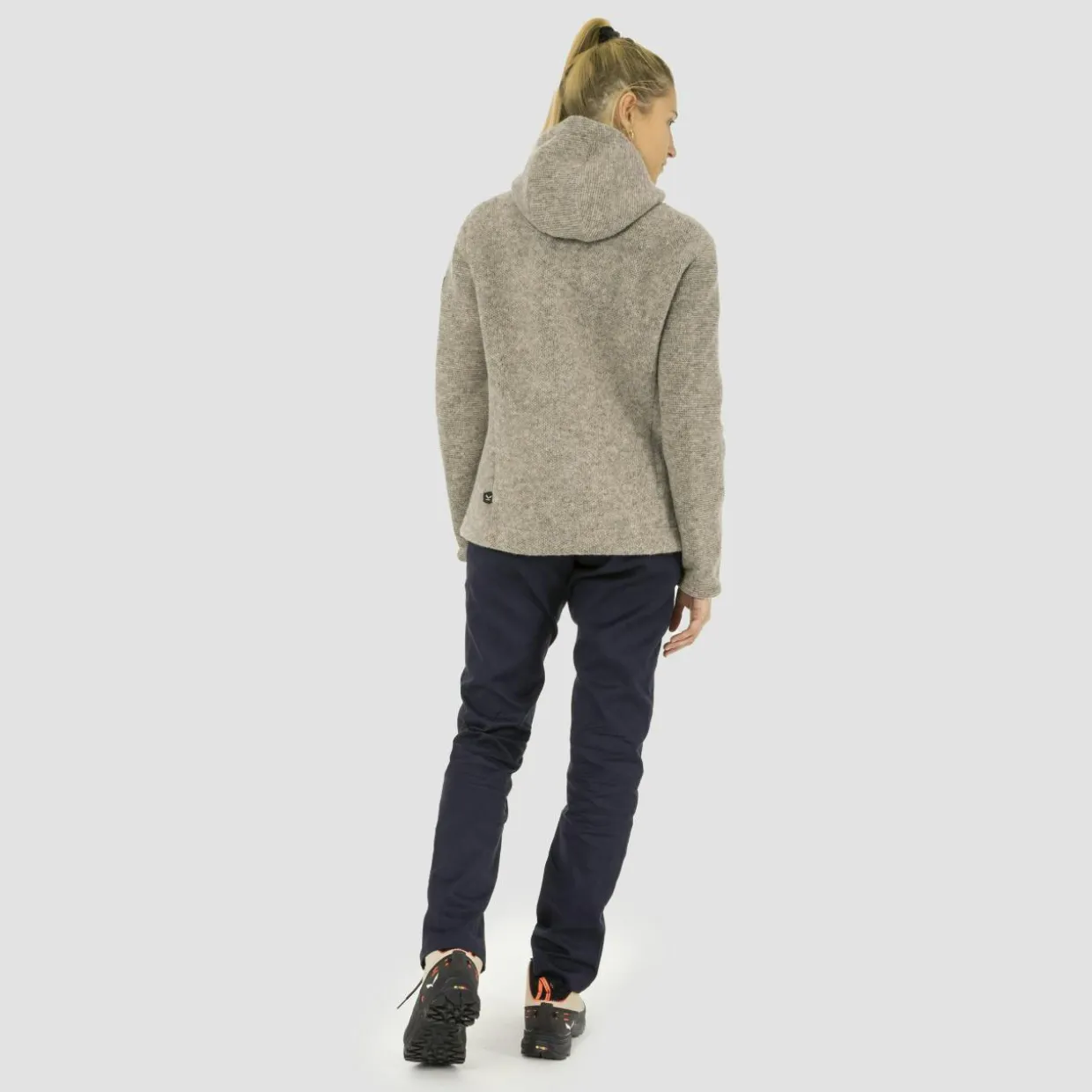 Sarner Undyed Wool Hooded Jacket Women
