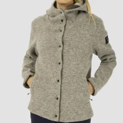 Sarner Undyed Wool Hooded Jacket Women