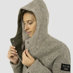 Sarner Undyed Wool Hooded Jacket Women