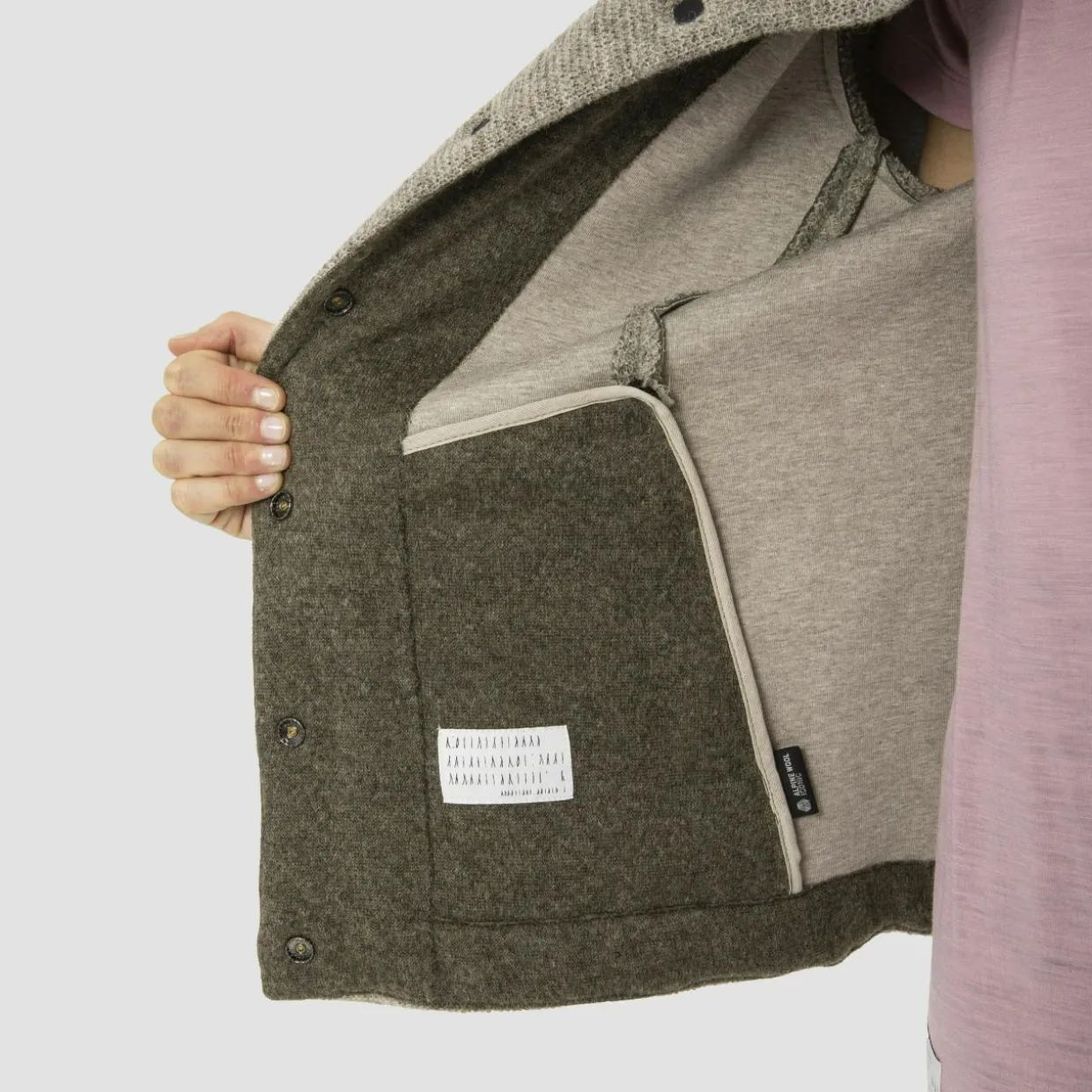 Sarner Undyed Wool Hooded Jacket Women