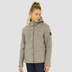 Sarner Undyed Wool Hooded Jacket Women
